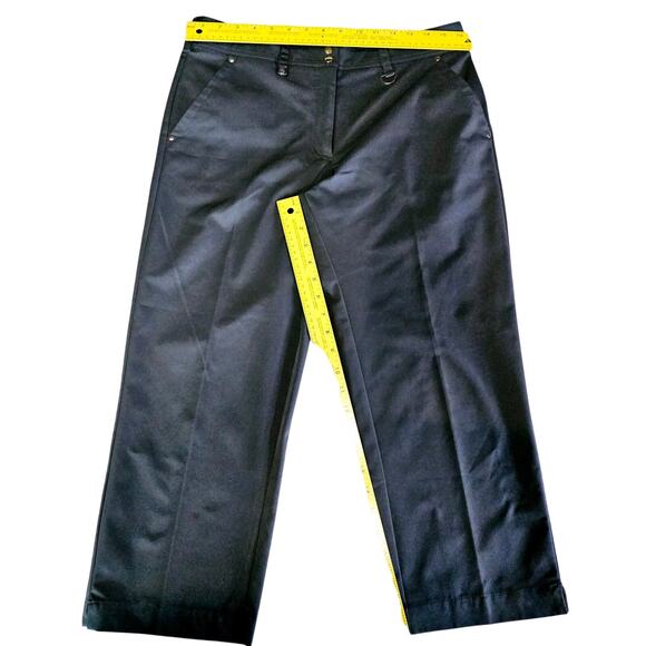 GG Blue Black Golf Athletic Capri Pants with Pockets Women's Size 8 3219 - Picture 3 of 6